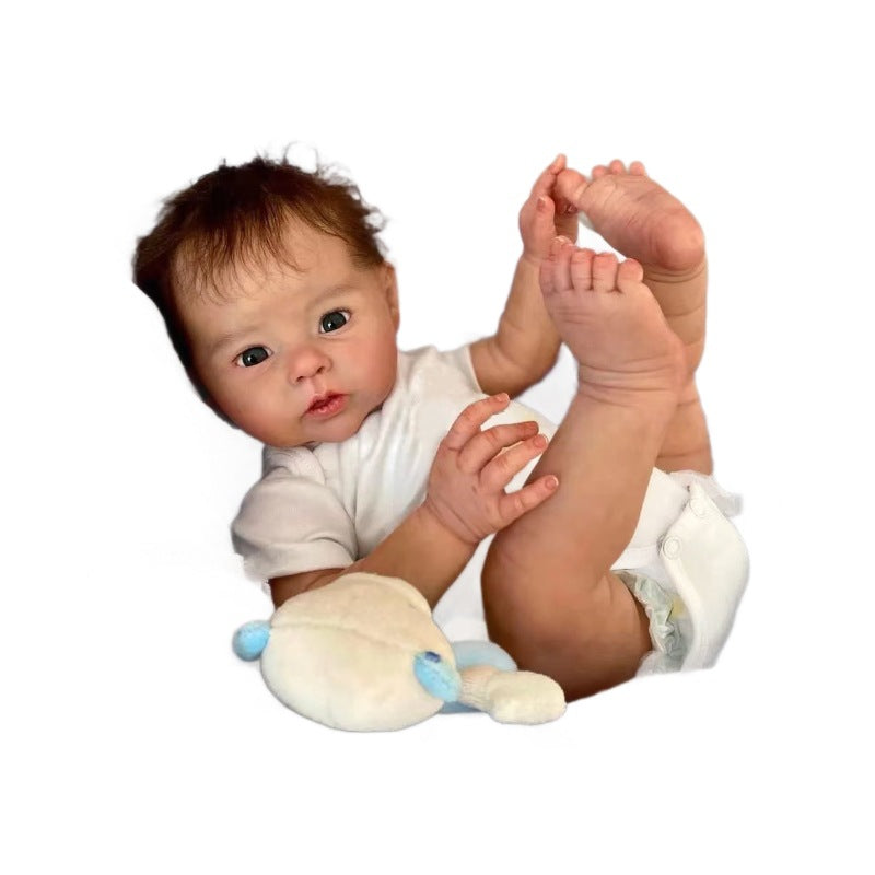 Muñecas Reborn de 20 pulgadas con cuerpo de tela, tacto suave, cabello implantado, muñecas de bebé recién nacido, juguetes para niñas, muñecas Reborn