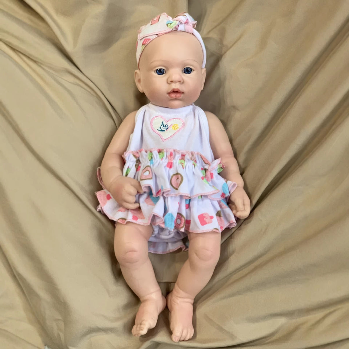 Muñeca Reborn artesanal de 16 pulgadas con cuerpo de silicona sólida, piel 3D realista, juguete de regalo para niñas