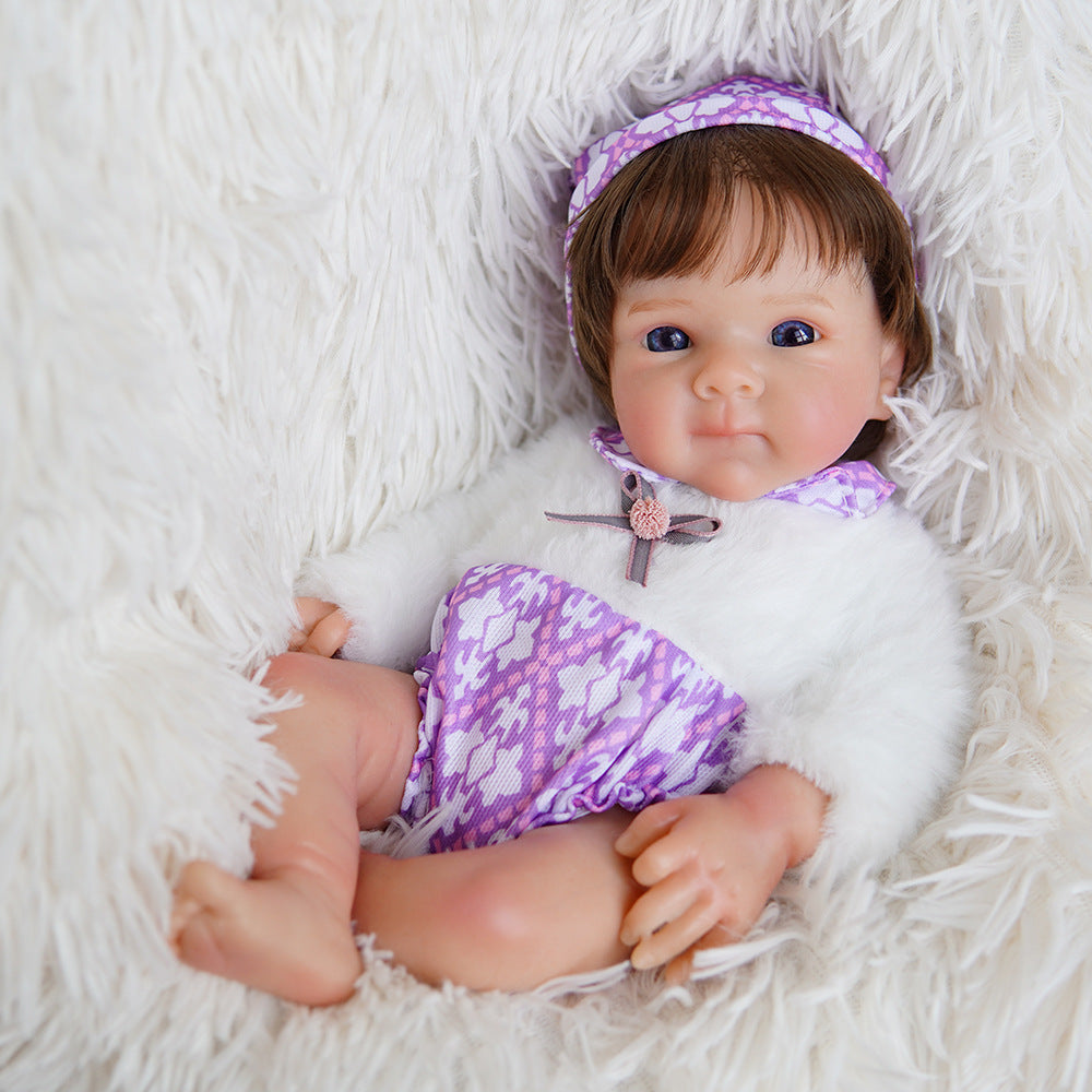Muñeca Reborn de silicona maciza de 13/18 pulgadas, juguete infantil realista y lavable para coleccionistas y juegos de imitación