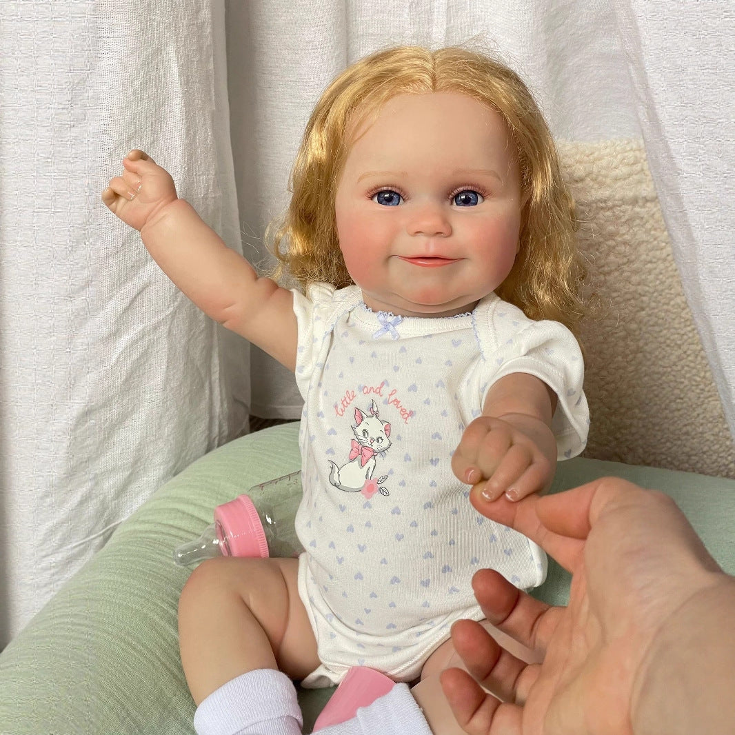 Muñeca Reborn Maddie de 50 cm, de vinilo completo, regalo para niños