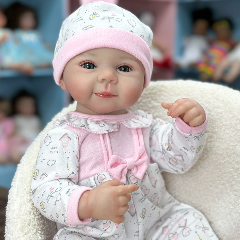 Muñeca reborn de vinilo completo de 20 pulgadas, rasgos de bebé realistas, juguete de compañía ideal para niños y coleccionistas adultos