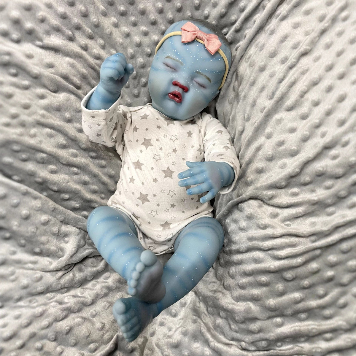 Muñeca alienígena renacida de fantasía con cuerpo de tela de 20 pulgadas, recuerdo perfecto para cumpleaños y celebraciones festivas