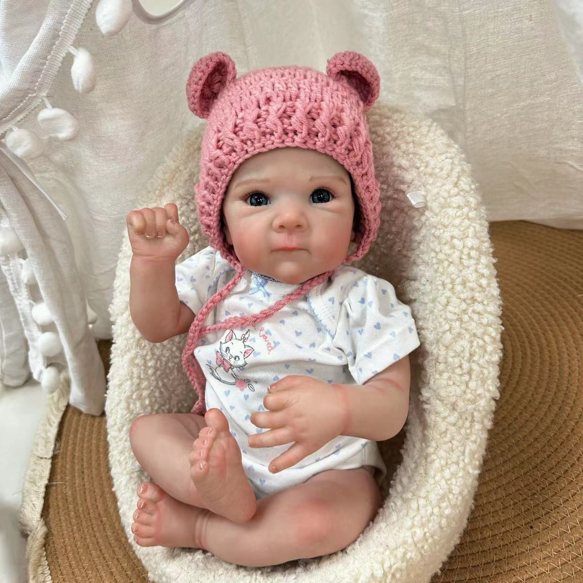 Muñecas bebé recién nacidas de 19 pulgadas con cuerpo completo de vinilo, tacto suave, juguetes para niñas, muñecas Reborn