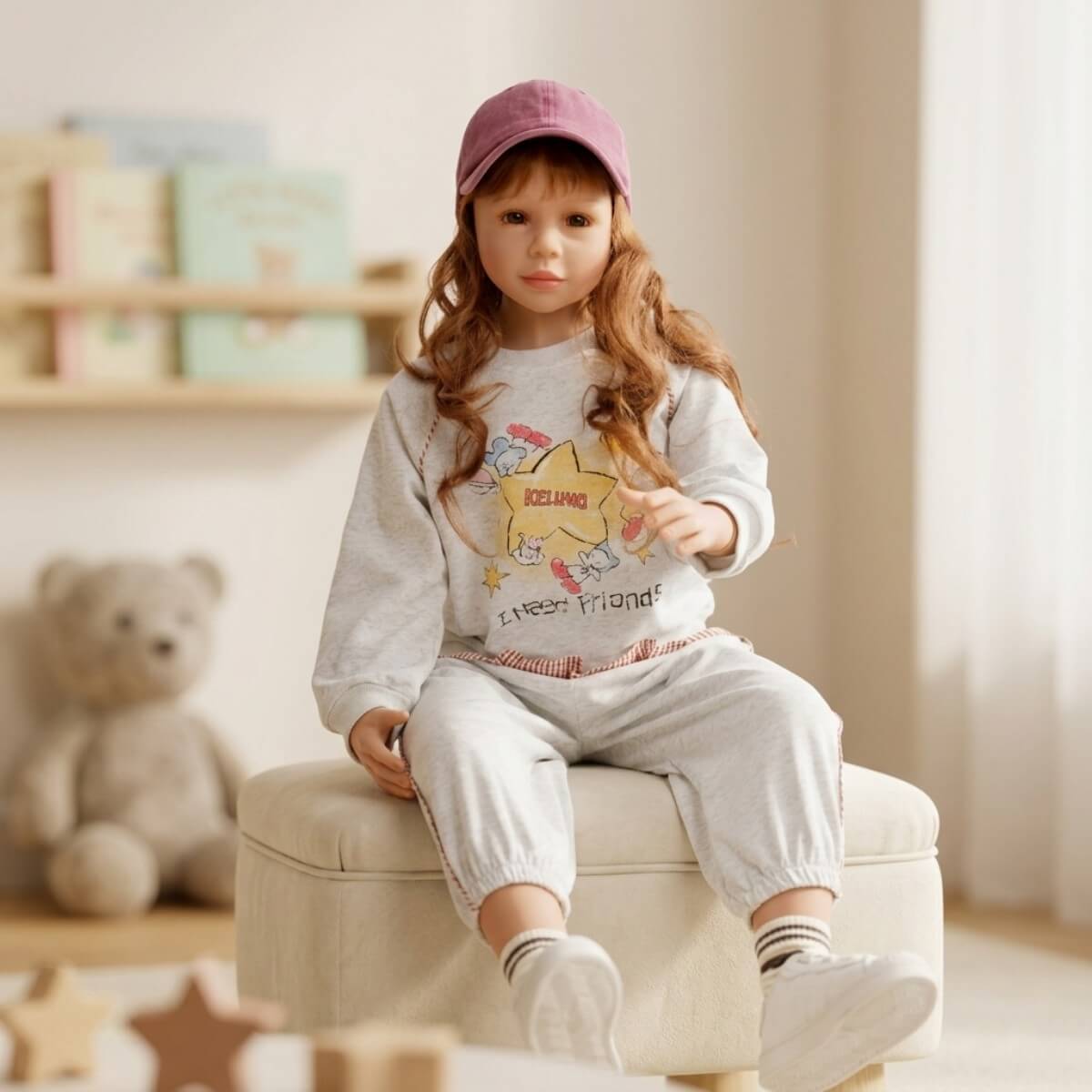 Muñeca BJD articulada para niña de 5-6 años, 120 cm