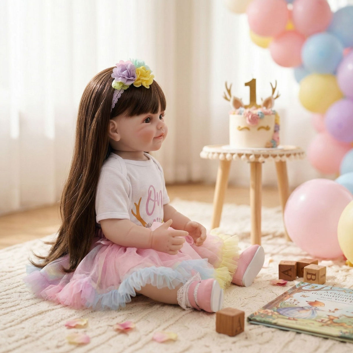 Muñecas Reborn de 22 pulgadas para niña, cuerpo completo de vinilo, ideal para regalo