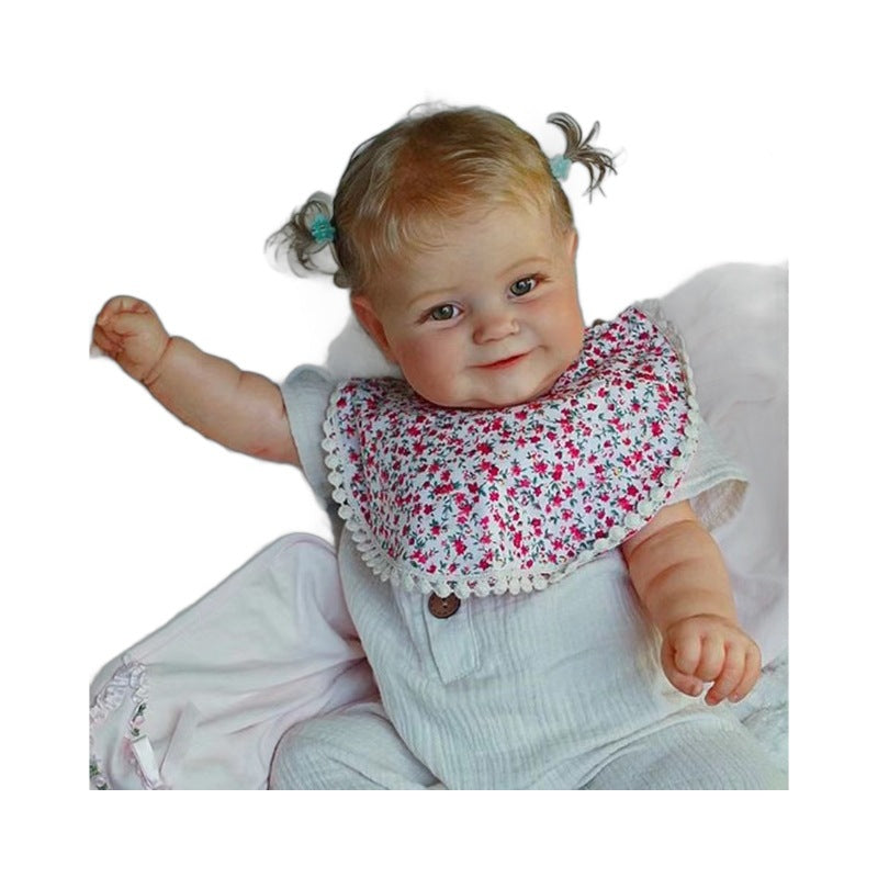 Muñeca Reborn de 24 pulgadas con cuerpo de tela, realista con venas visibles, muñeca real para regalo