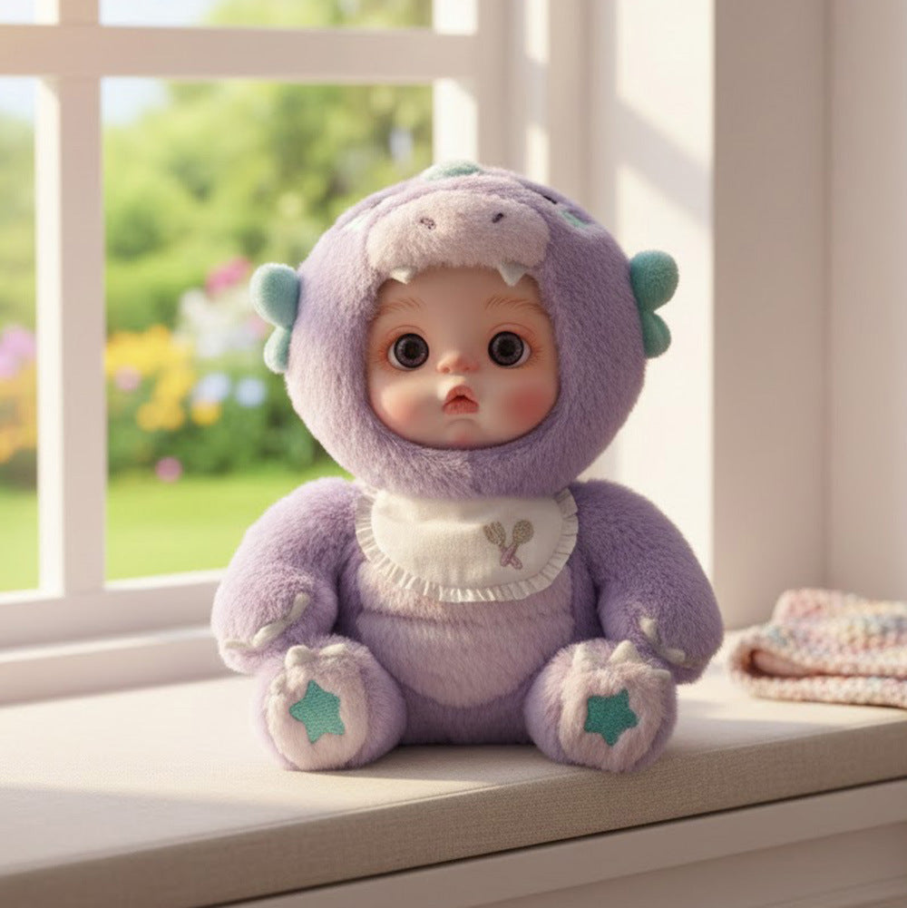 Colgante de muñeca de peluche y vinilo de 15 cm, juguete con cara de bebé simulada, 6 pulgadas