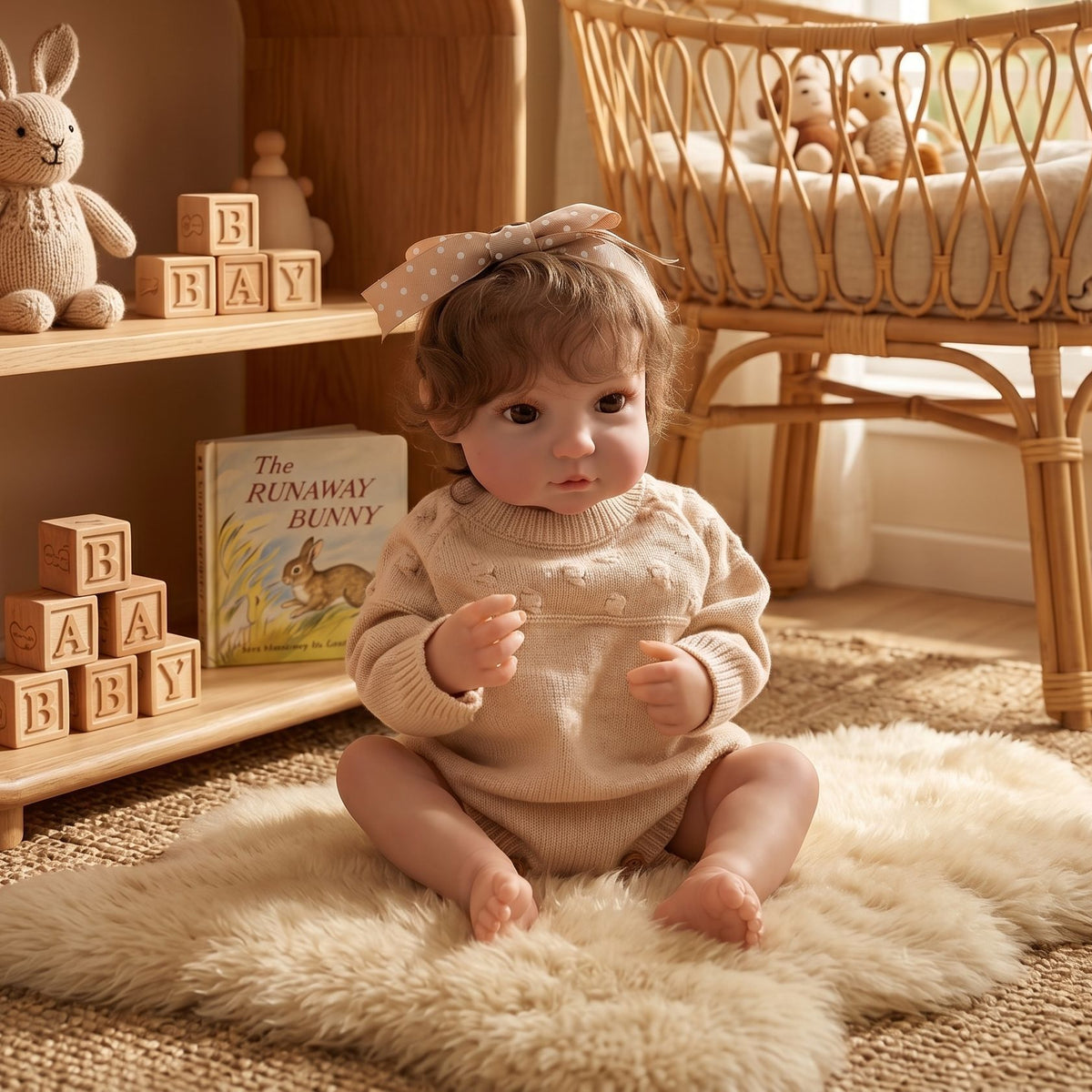 Muñeca bebé Reborn de 50 cm con simulación de injerto de pelo, hecha a mano, muñeca 3D exquisitamente pintada