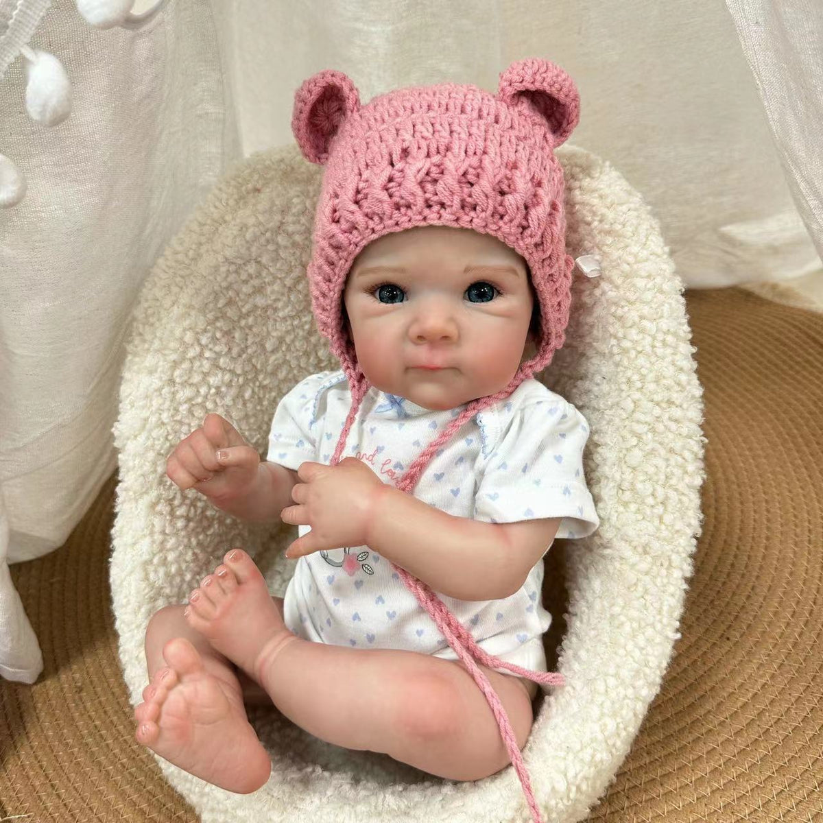 Muñecas bebé recién nacidas de 19 pulgadas con cuerpo completo de vinilo, tacto suave, juguetes para niñas, muñecas Reborn