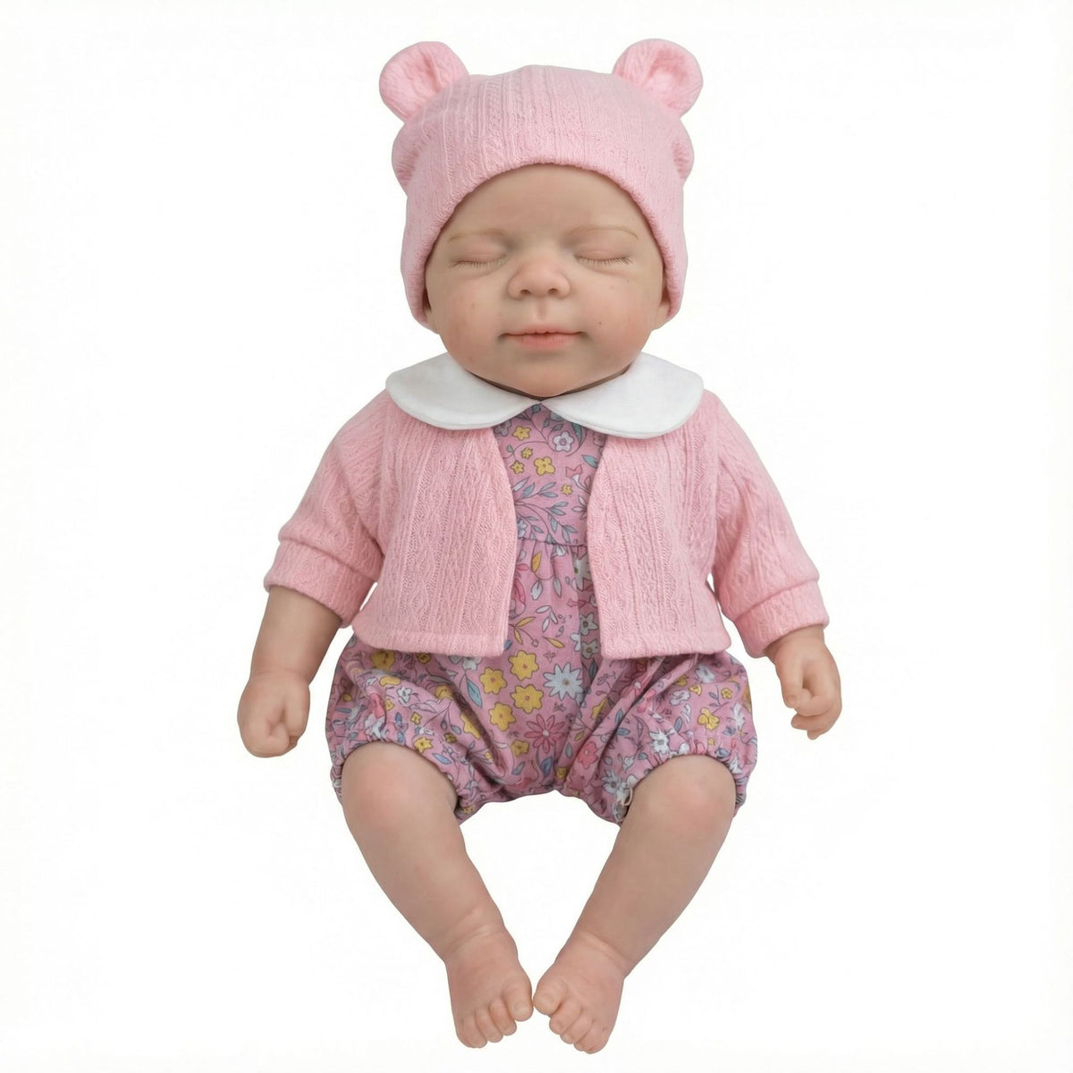 Muñeca reborn de silicona sólida Pascale de 12 pulgadas con cárdigan, regalo de Navidad para niños