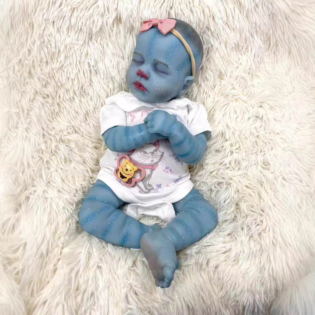 Muñeca de cuerpo de tela de 19 pulgadas con temática de sueño, conjunto de pijama con estampado de dibujos animados, compañera para todas las edades para regalos de Navidad