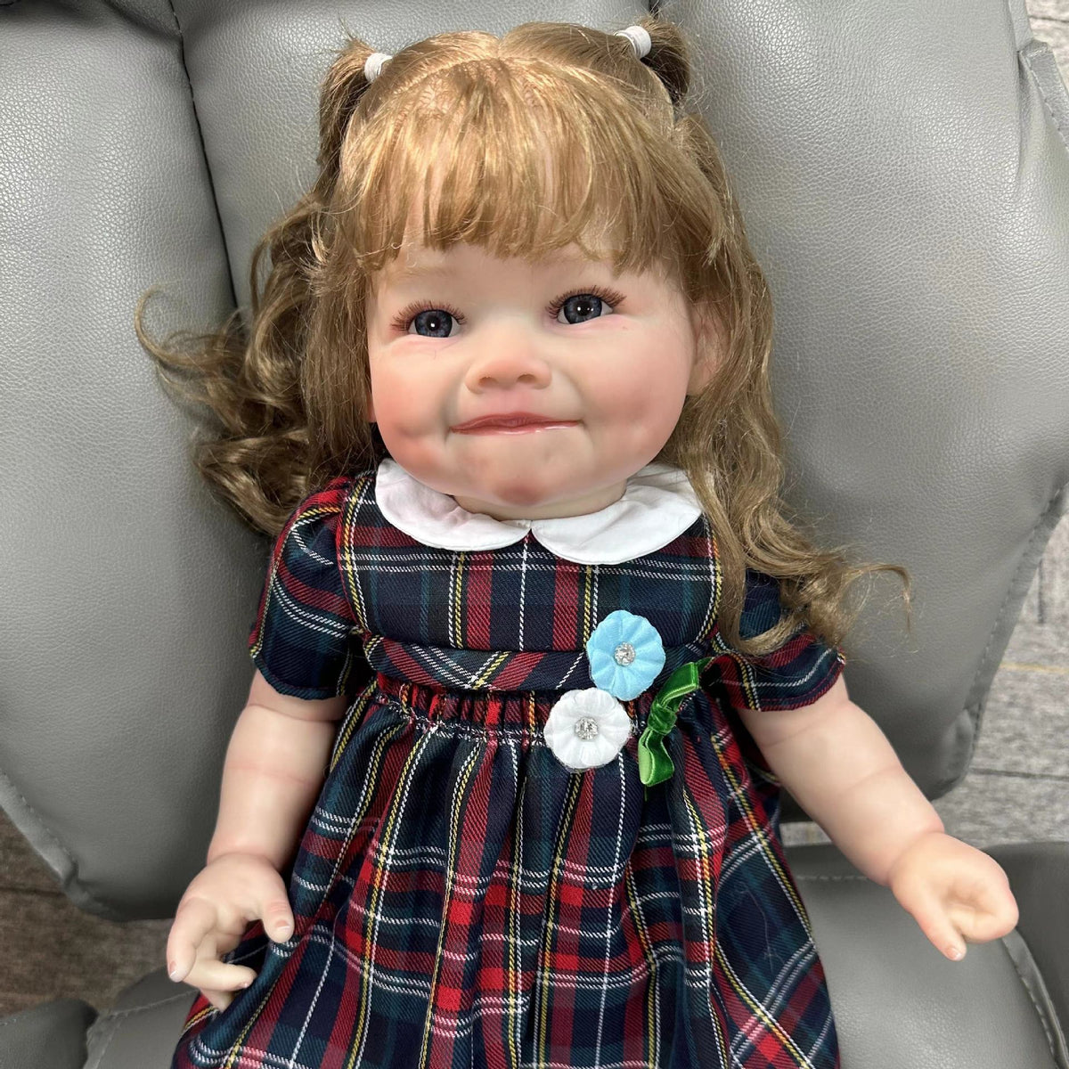 Muñecas Reborn de 24 pulgadas con cuerpo de tela, tacto suave, sonrisa, muñecas de bebé recién nacido para niñas, muñecas Reborn