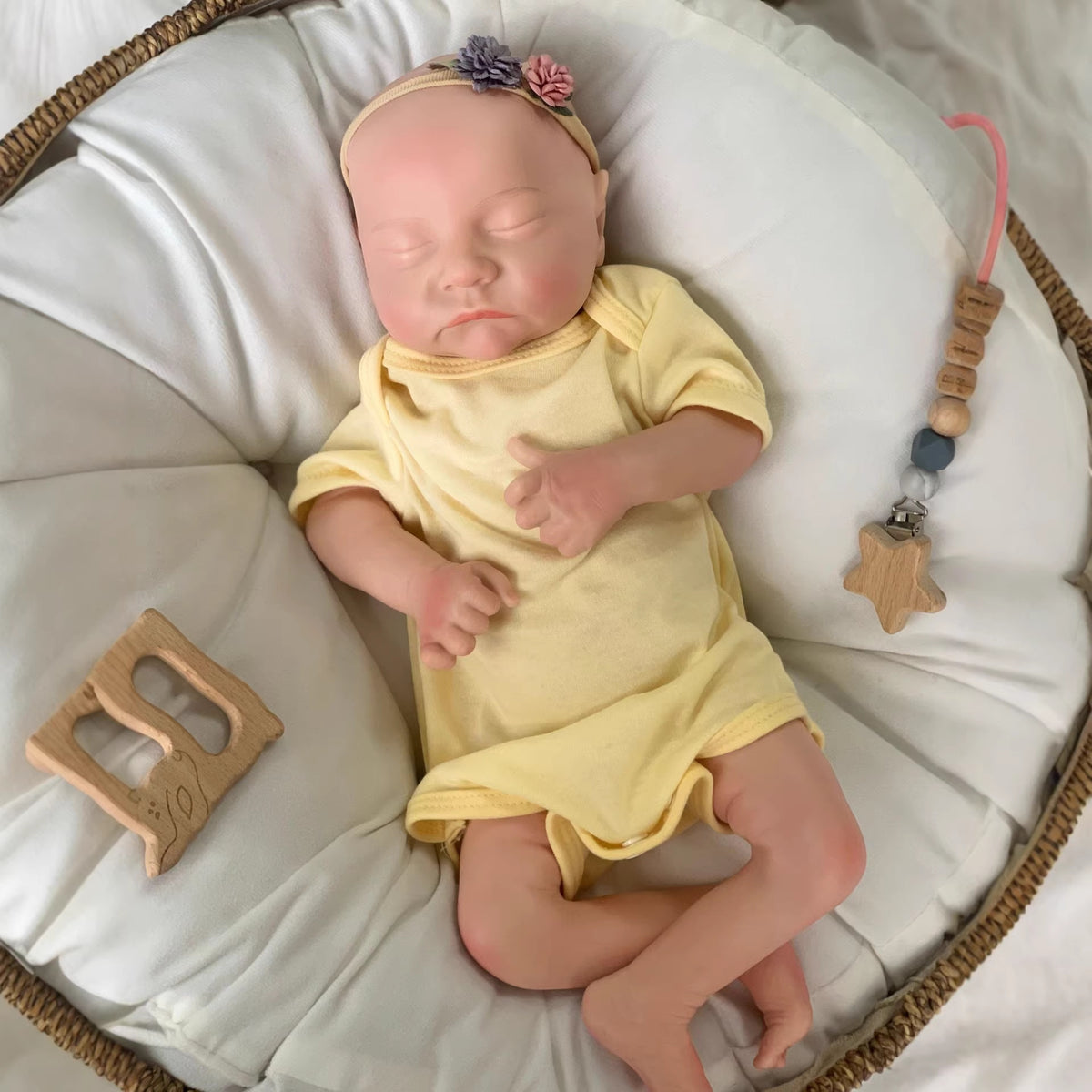 Muñeca Reborn de 18 pulgadas de silicona sólida, juguete hecho a mano como regalo de cumpleaños para niñas