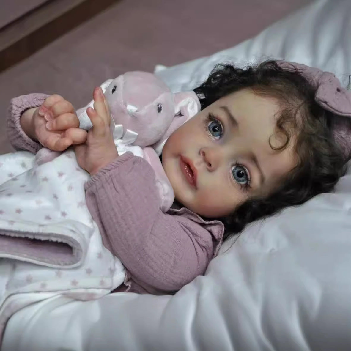 Muñeca Reborn de 24 pulgadas con cuerpo de tela, realista, regalo para mujer y niña