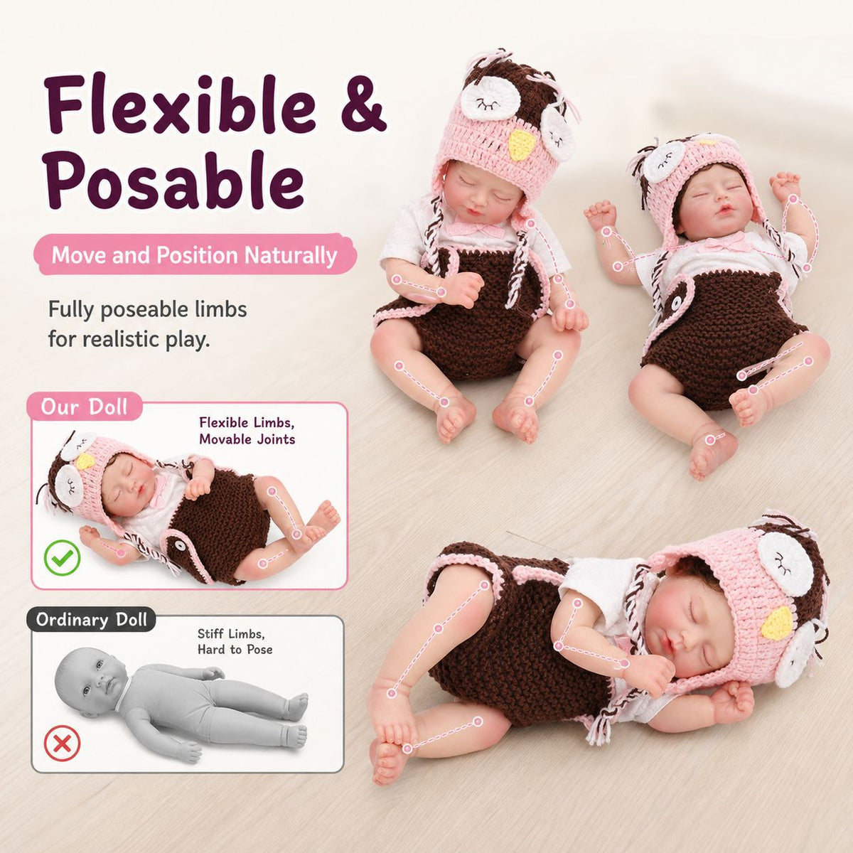 Muñeca bebé Reborn real de 16 pulgadas con cuerpo completo de silicona sólida, venas 3D, piel realista, juguete para recién nacido hecho a mano, regalo ideal para niñas y coleccionistas