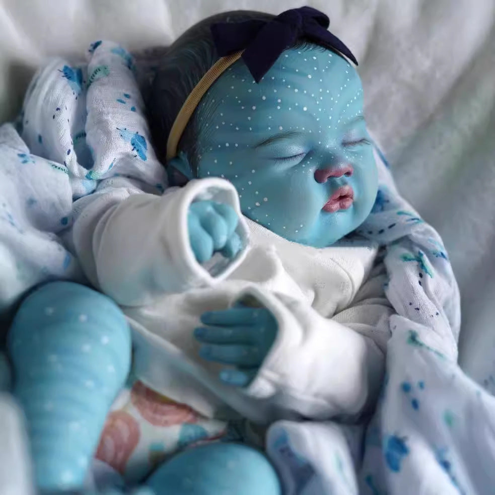Muñeca reborn de colección Avatar de 20 pulgadas con cuerpo de tela, juguete de recuerdo preciado para niños y coleccionistas adultos