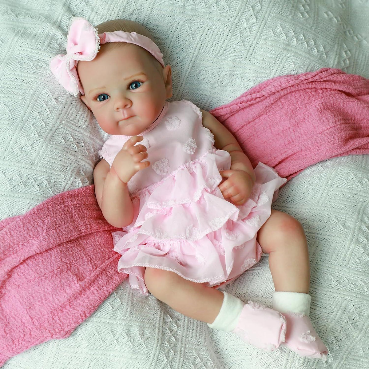 Muñeca realista de vinilo de 18 pulgadas, excelente regalo sorpresa para las fiestas, muñeca de compañía de vinilo de gran realismo para todas las edades