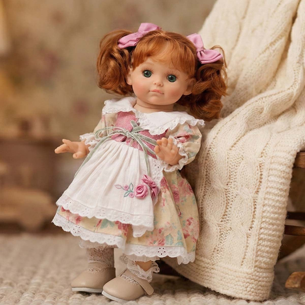 Muñeca de vinilo de 30 cm con cabello injertado, juguete de 12 pulgadas