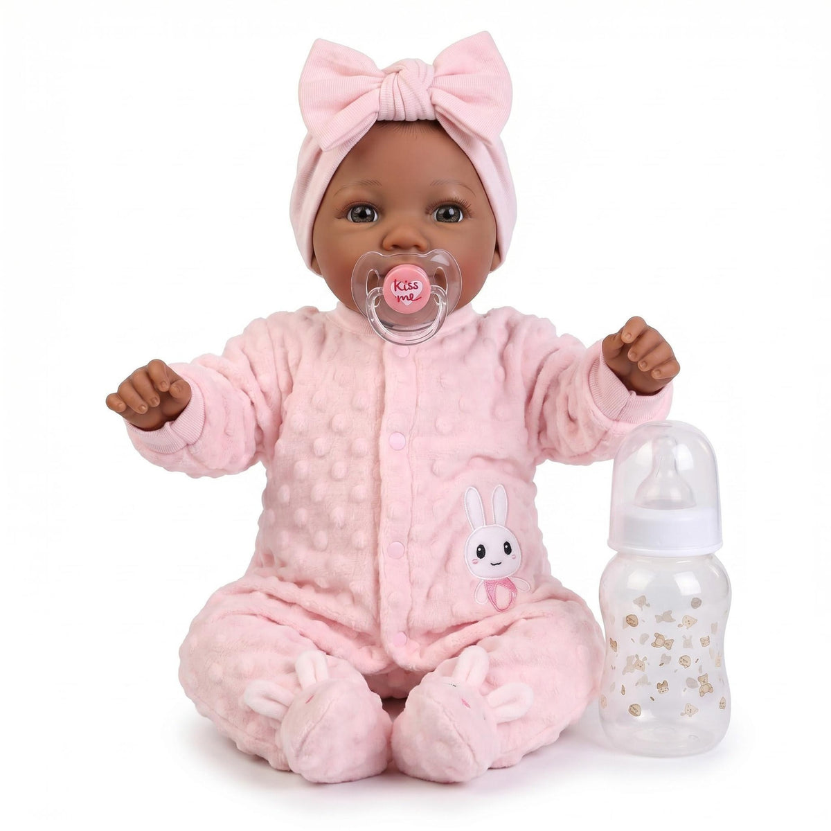 Muñeca bebé reborn de 17 pulgadas con cuerpo de tela suave, muñeca recién nacida realista, muñeca bebé realista, muñeca de arte hecha a mano