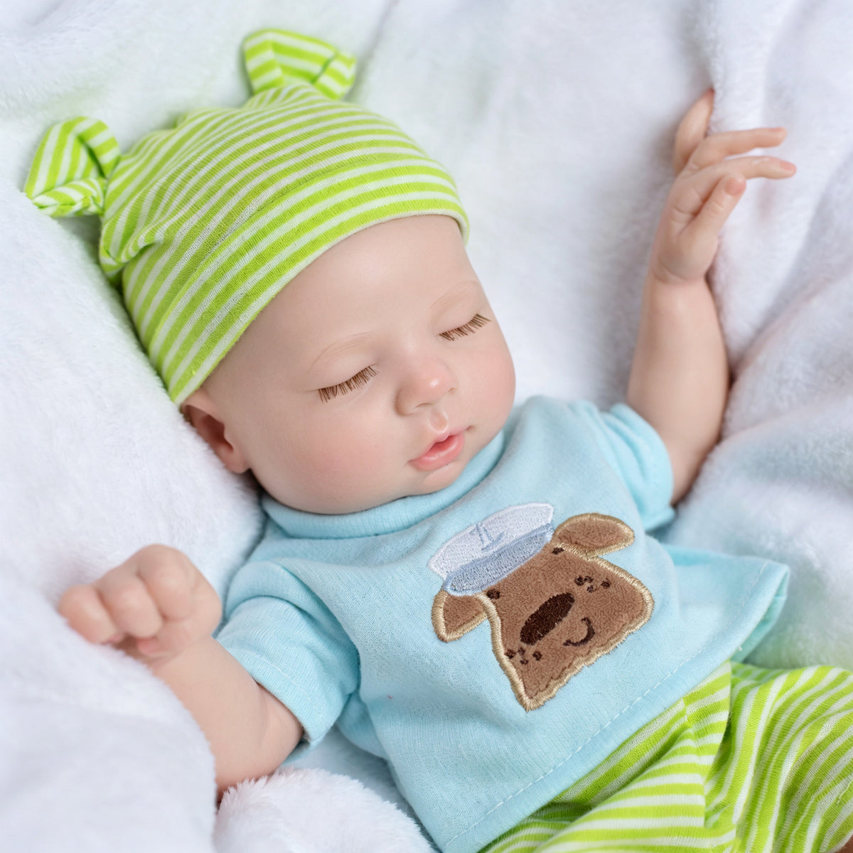 [Sistema para beber y hacer pipí] Muñeca Reborn de 13 pulgadas con cuerpo de silicona completo, compañera de juegos realista, regalo perfecto para celebraciones festivas y cumpleaños