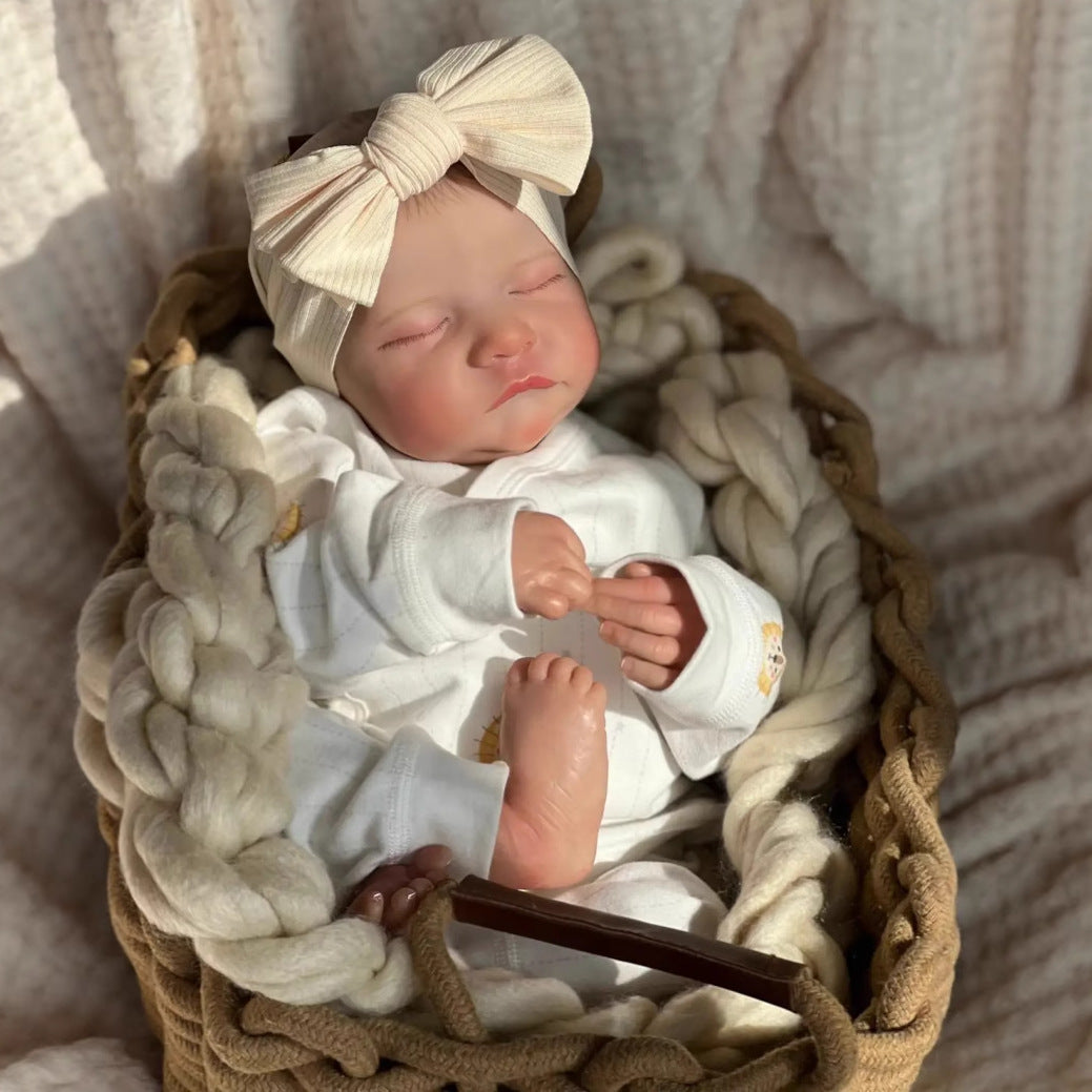 Muñeca bebé Reborn Levi, recién nacido realista, de vinilo, tamaño real, 19 pulgadas (48 cm)