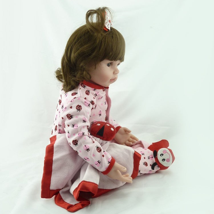 Muñeca Reborn de 18 pulgadas con cuerpo de tela, textura de piel real, set de regalo ideal como compañero de confort terapéutico