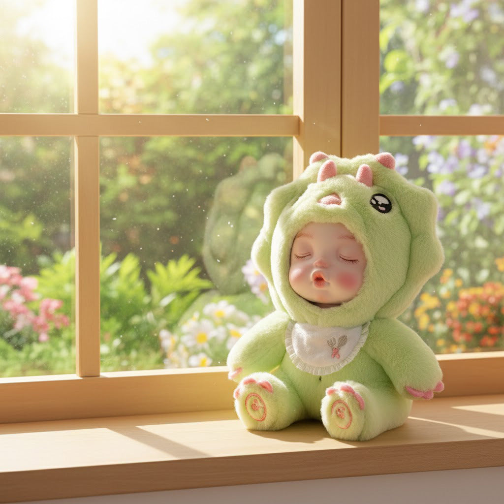 Colgante de muñeca de peluche y vinilo de 15 cm, juguete con cara de bebé simulada, 6 pulgadas