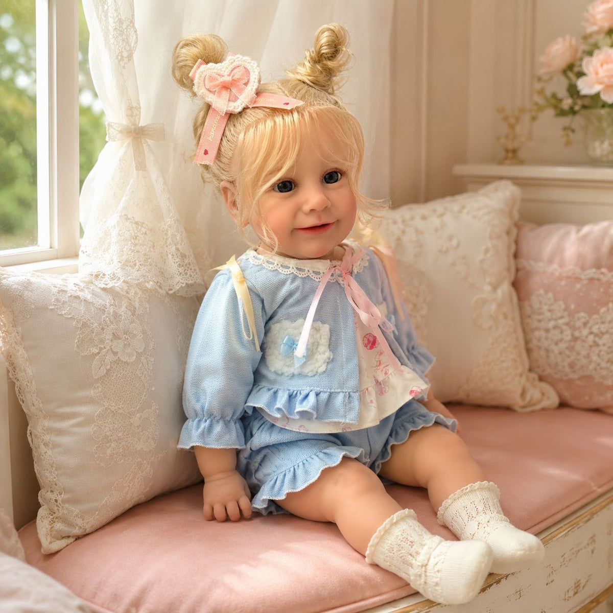 Muñeca estilo reborn de 24 pulgadas con cuerpo de tela, un recuerdo especial para cumpleaños y próximas temporadas festivas