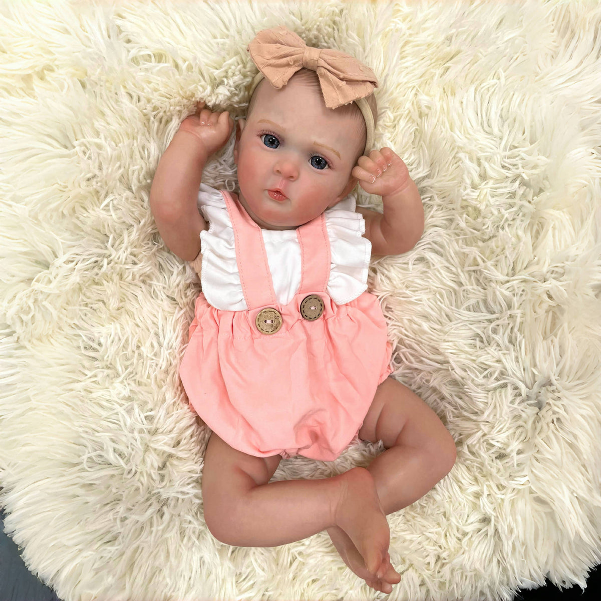 Muñeca bebé Reborn realista de 19 pulgadas con cuerpo de tela, muñeca recién nacida hecha a mano, regalo de juguete para niñas pequeñas y coleccionistas
