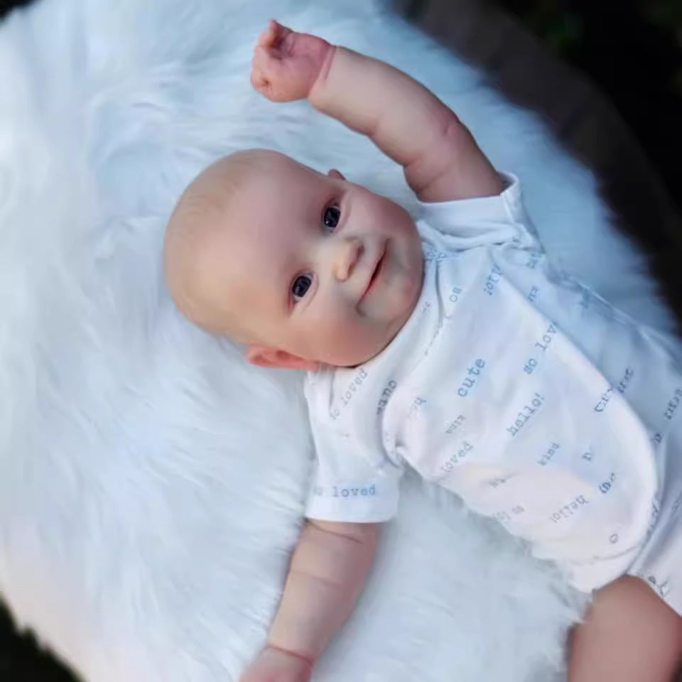 Muñeca bebé Reborn grande de alta calidad de 24 pulgadas, con cuerpo de tela, linda y realista, ideal para regalo