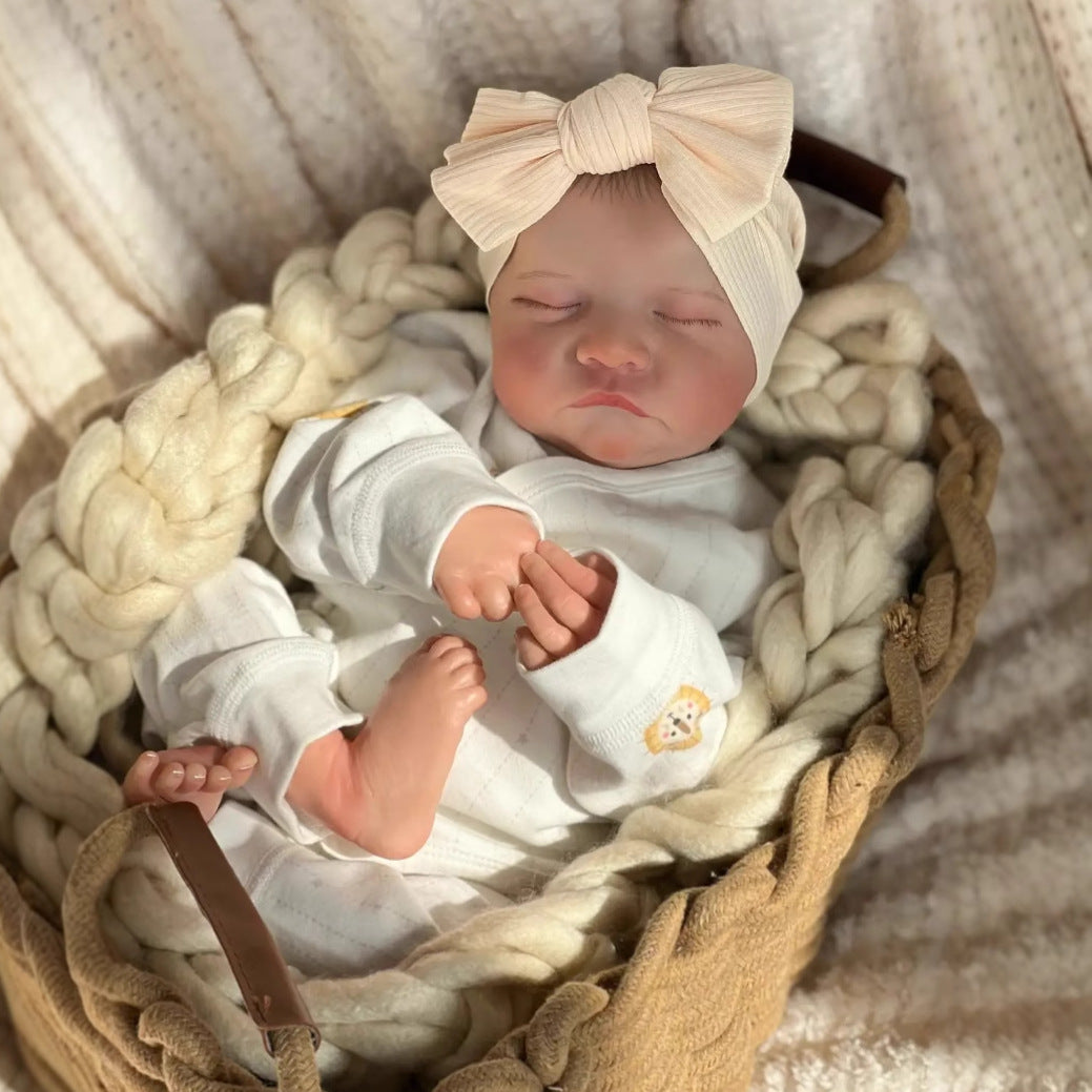 Muñeca bebé Reborn Levi, recién nacido realista, de vinilo, tamaño real, 19 pulgadas (48 cm)
