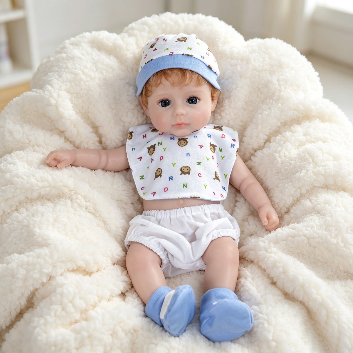 Muñeca Reborn de 18 pulgadas, elaborada artesanalmente con silicona de cuerpo completo, ideal para jugar o exhibir, una opción perfecta para sorpresas de cumpleaños y regalos de temporada.