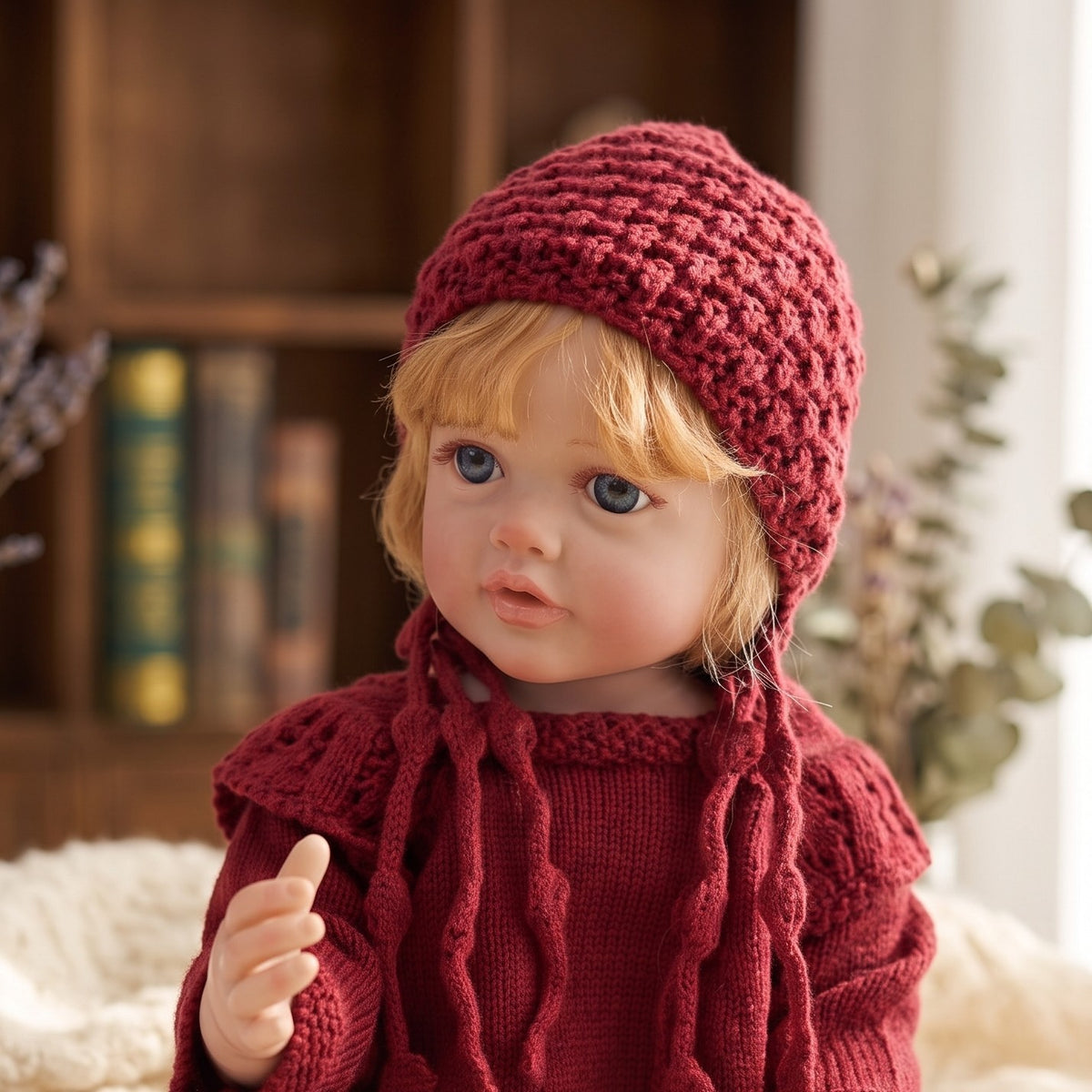 Muñeca Reborn de 22 pulgadas con cuerpo de vinilo completo, pelo implantado a mano, juguete de baño, regalo