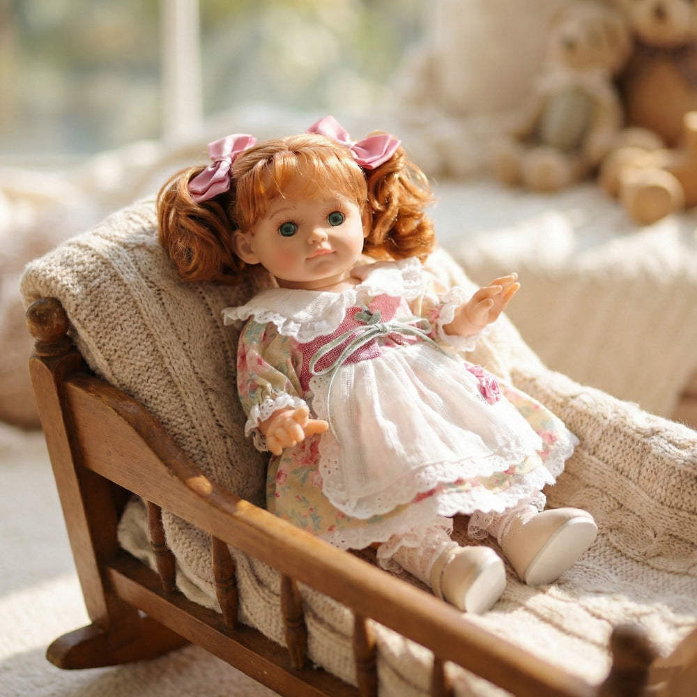 Muñeca de vinilo de 30 cm con cabello injertado, juguete de 12 pulgadas