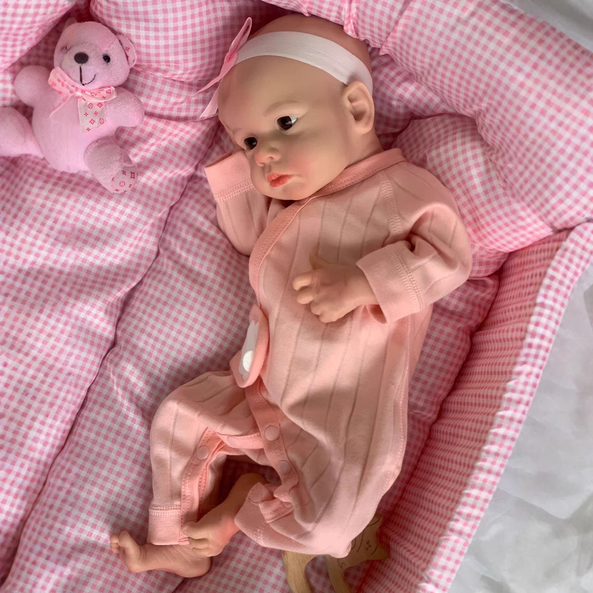 Muñeca reborn de 18 pulgadas de silicona sólida, juguete de compañía para bebé con simulación suave