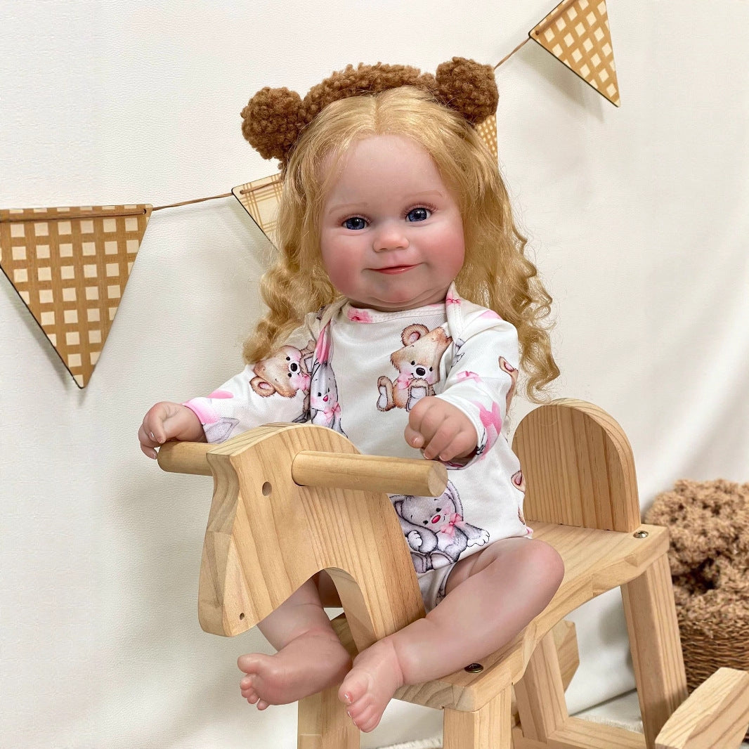Muñeca de bebé simulada de 50 cm de vinilo completo, regalo para niños