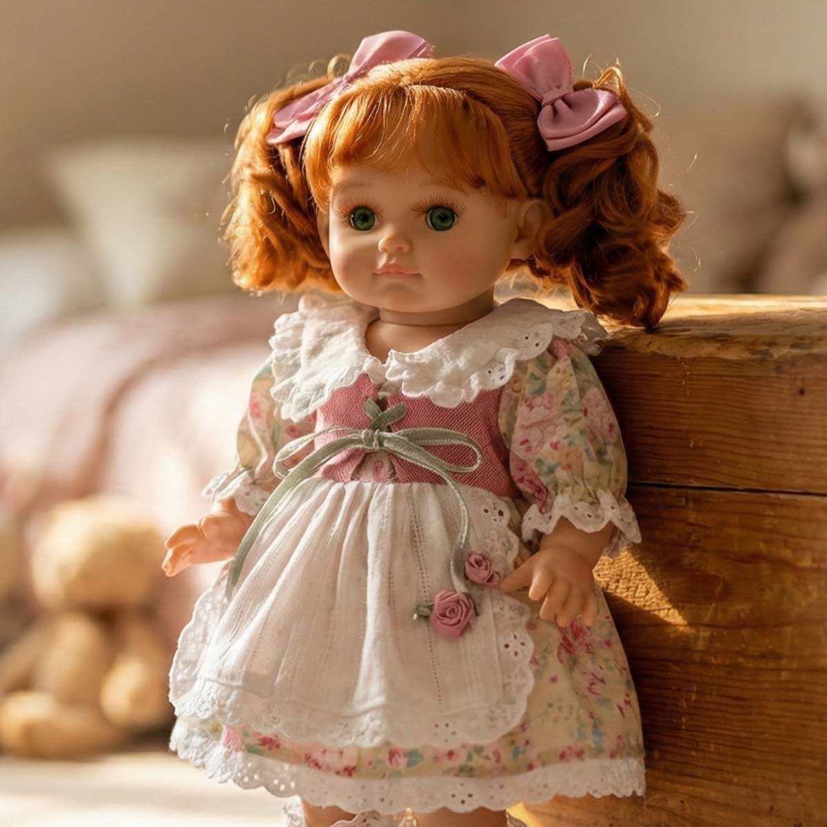 Muñeca de vinilo de 30 cm con cabello injertado, juguete de 12 pulgadas