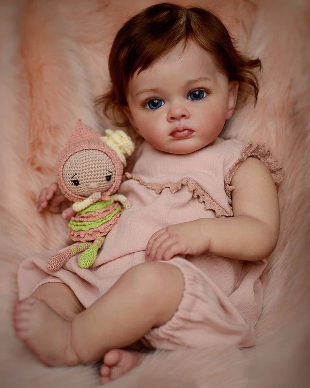 Muñeca bebé recién nacida Reborn de 22 pulgadas, aspecto real, cuerpo completo de vinilo, para regalo