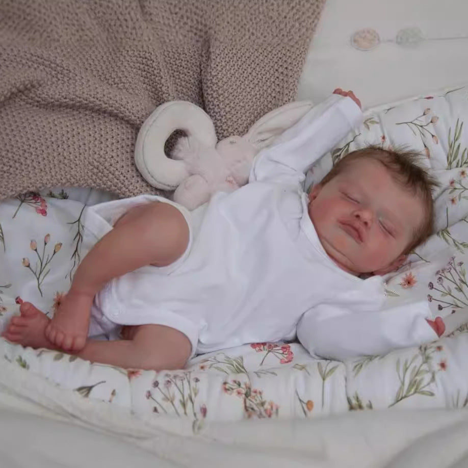 Muñecas Reborn de 19 pulgadas con cuerpo de tela, tacto suave, muñecas de bebé recién nacido, juguetes para niñas, muñecas Reborn