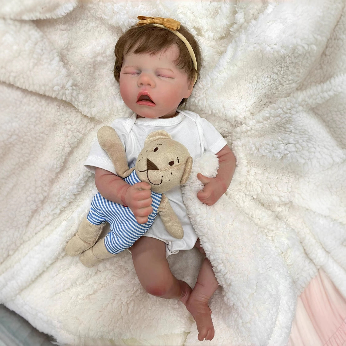Muñeca de bebé de 50 cm, de vinilo completo, simulada, con piel 3D, regalo para niños