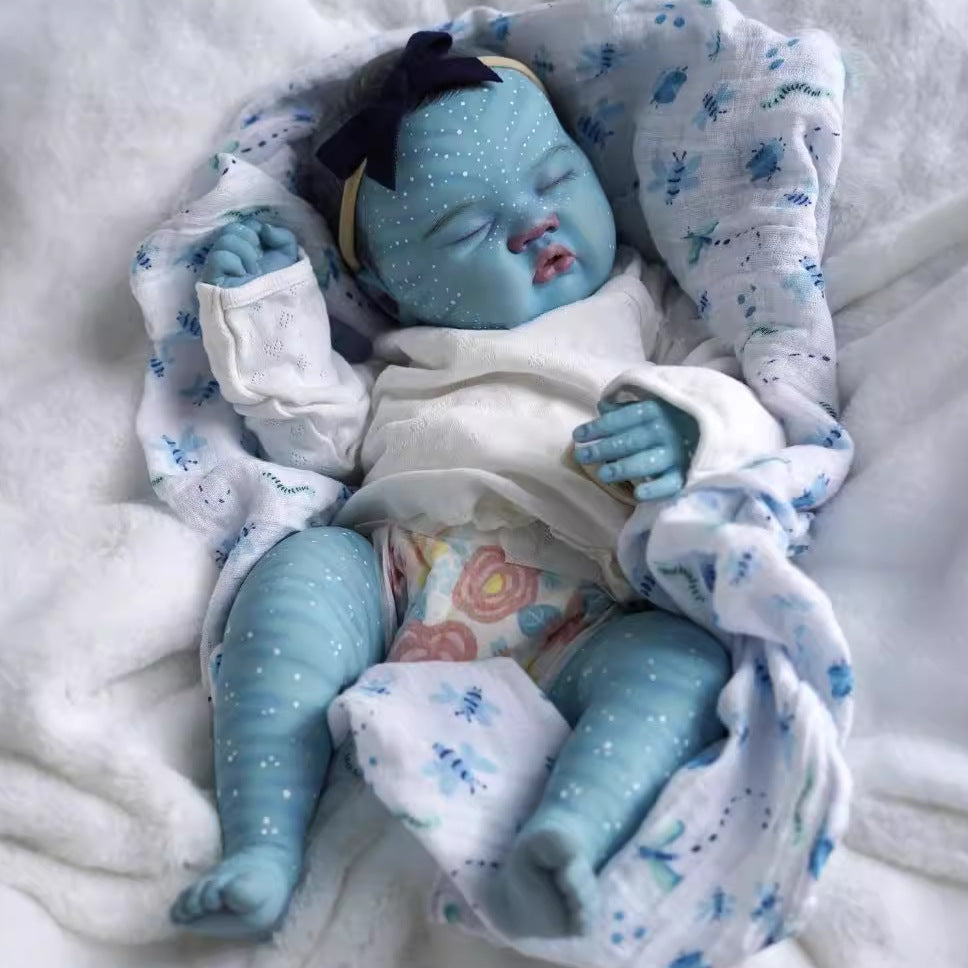 Muñeca reborn de colección Avatar de 20 pulgadas con cuerpo de tela, juguete de recuerdo preciado para niños y coleccionistas adultos