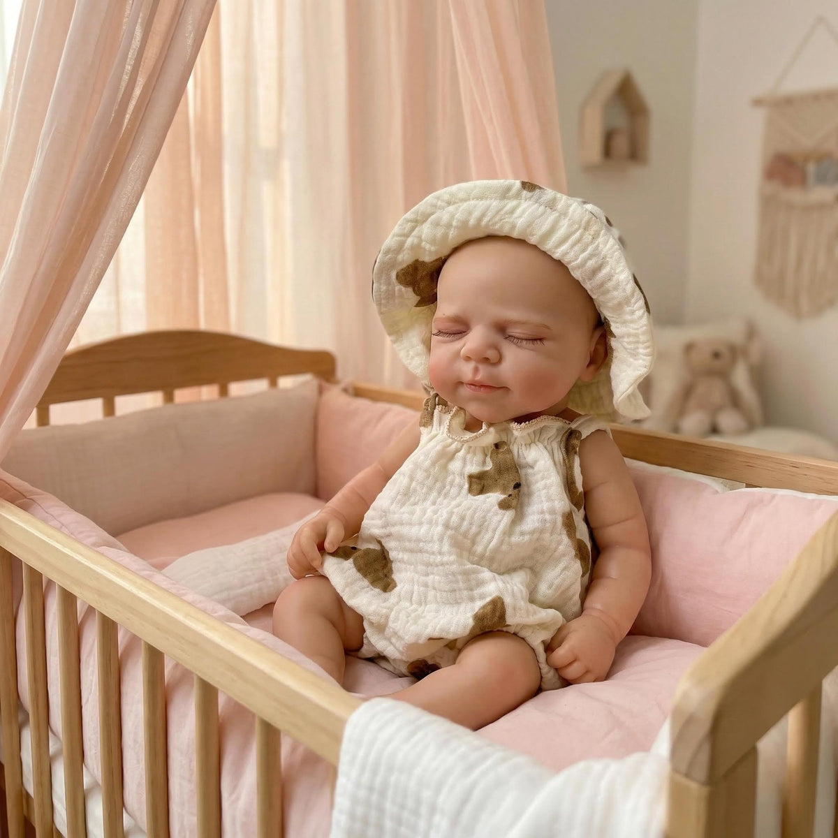 Muñeca reborn de silicona sólida Pascale, de 12 pulgadas, con mono sin mangas