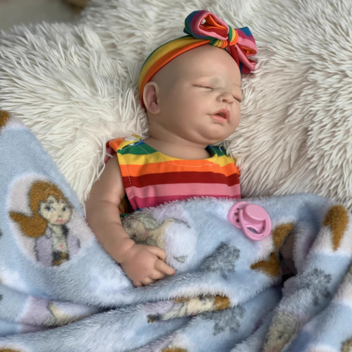Muñeca Reborn realista de silicona maciza de 21 pulgadas para jugar y coleccionar