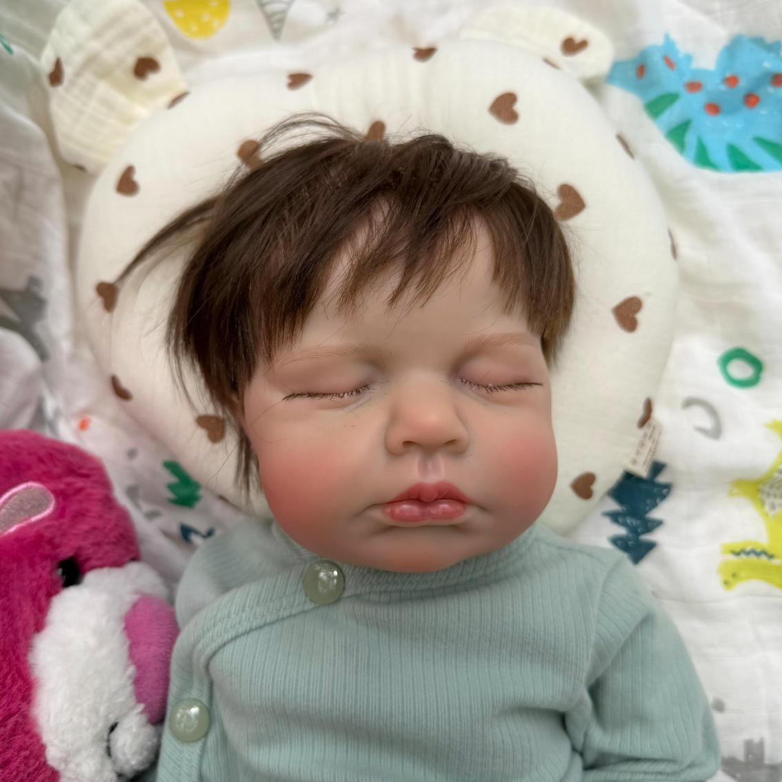 Muñeco Reborn Juan de 18 pulgadas/45 cm - Bebé de vinilo de cuerpo completo de 45 cm, resistente al agua, con cabello injertado