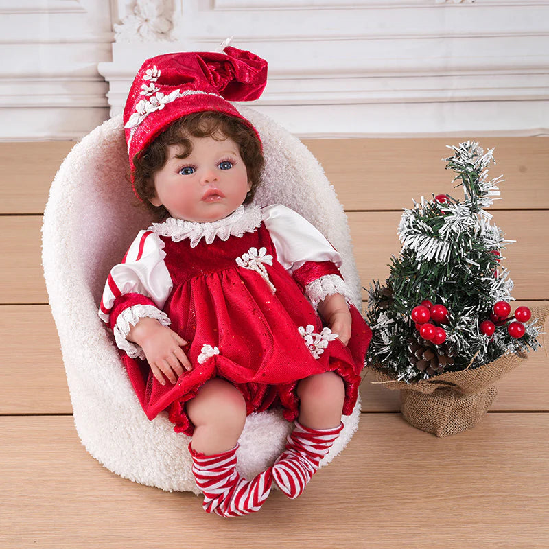 Newborn 20 inch/50cm Realistic Lifelike Reborn Baby Dolls with Soft Cloth Body for Kids Christmas Gifts - Reborn Doll Australia