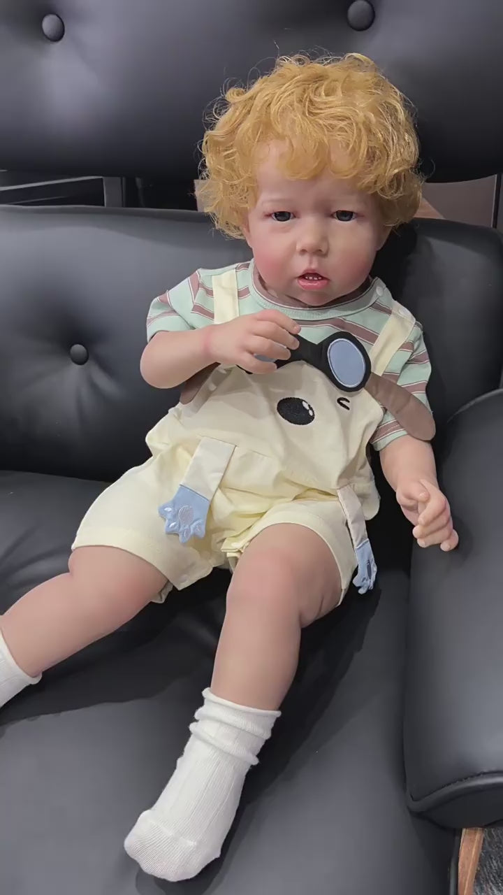 Muñeca estilo reborn de 26 pulgadas con cuerpo de tela, detalles acabados a mano, elección perfecta para regalos de cumpleaños y festividades