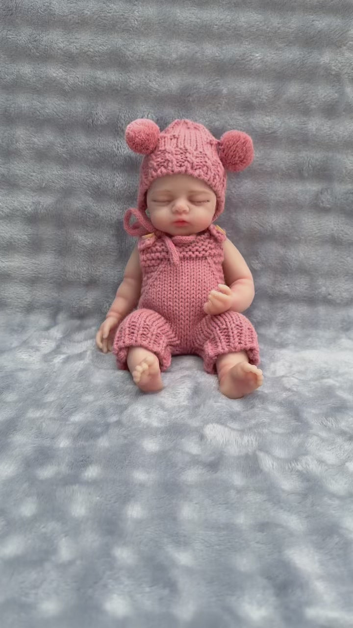 Muñeca bebé Reborn de silicona sólida de 12 pulgadas (30 cm), flexible, elástica, súper suave y realista, el mejor regalo