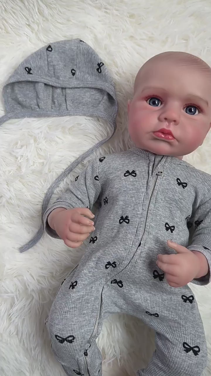 Muñeca coleccionable de cuerpo completo de vinilo de 20 pulgadas, una maravillosa adición a las listas de regalos de cumpleaños y obsequios de temporada navideña