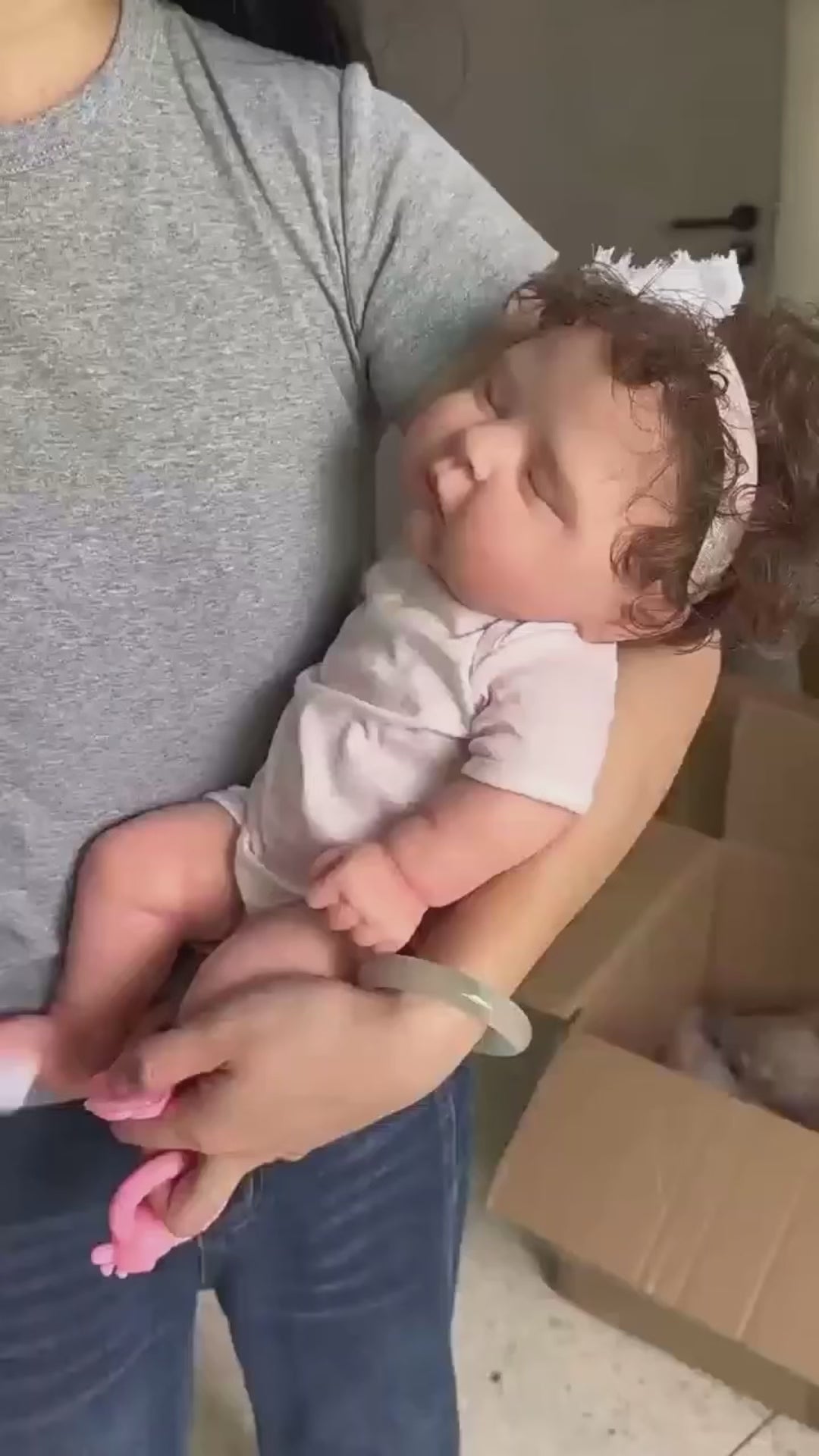 Muñeca Reborn de silicona sólida, lavable y flexible, de 18 pulgadas, kit completo con ropa, regalo premium para coleccionistas de muñecas