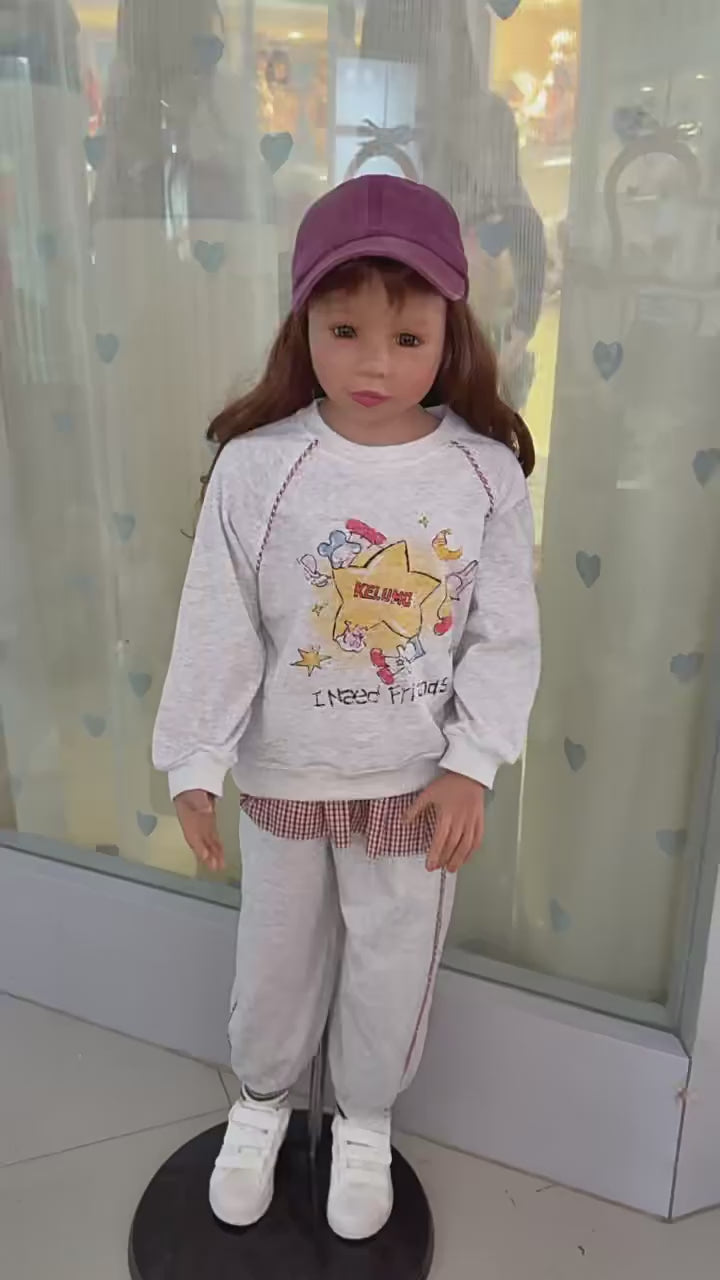 Muñeca BJD articulada para niña de 5-6 años, 120 cm